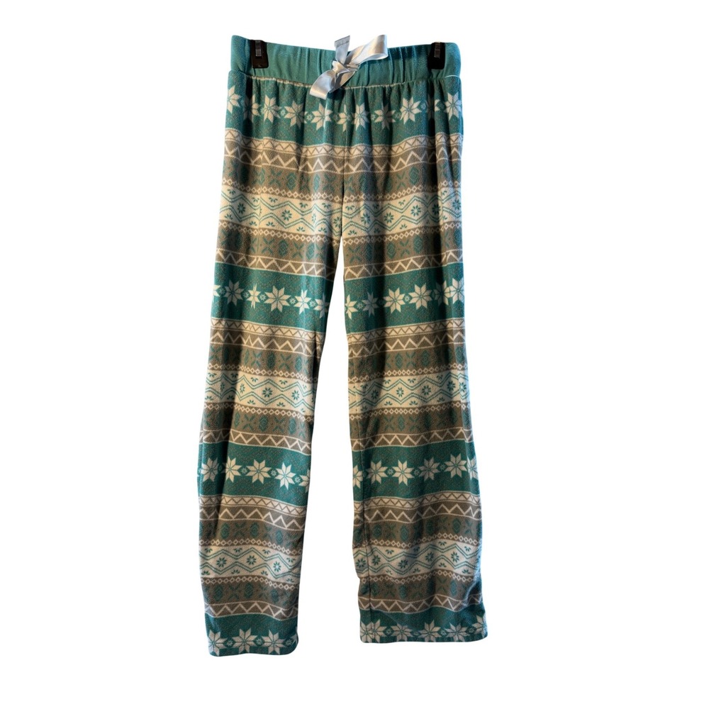 Magellan Outdoors Women's Classic Fit Fleece Pajama Pants Fair Snowflake Size M‎